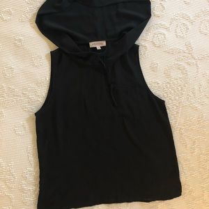 Black Hooded Tank